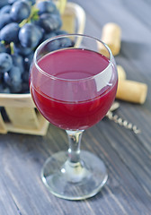 Image showing homemade wine in glass