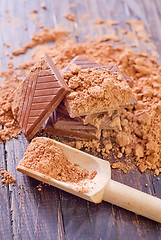 Image showing cocoa and chocolate