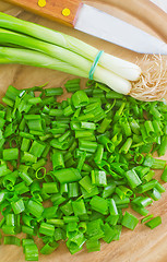 Image showing green onion