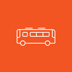 Image showing Bus line icon.