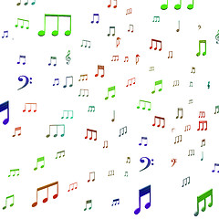 Image showing Musical Notes Shows Music Audio Sound Or Entertainment