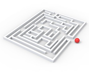 Image showing Challenging Maze Shows Complexity And Challenges