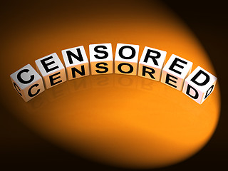 Image showing Censored Dice Show Edited Blacklisted and Forbidden