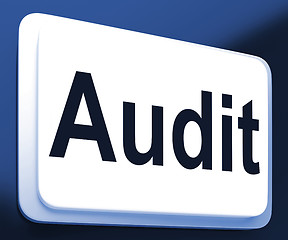 Image showing Audit Button Shows Auditor Validation Or Inspection