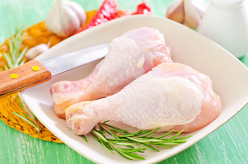 Image showing raw chicken legs