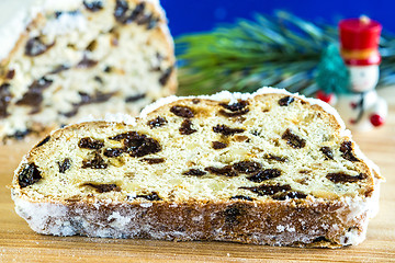 Image showing German christmas stollen