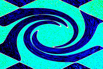 Image showing blue spiral