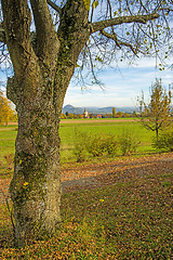 Image showing country idyll with view to German highlands