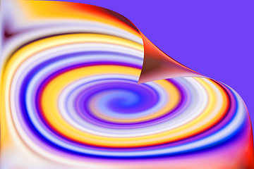 Image showing colorful spiral