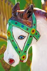 Image showing horse of a carousel