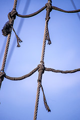 Image showing Rigging of a sailboat