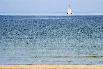 Image showing Sailing boat in the Baltic Sea