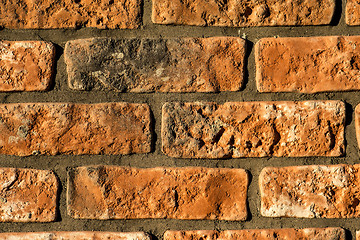 Image showing old brick wall of an house