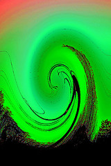 Image showing colorful spiral