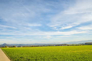 Image showing country idyll with view to German highlands