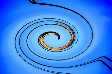 Image showing colorful spiral