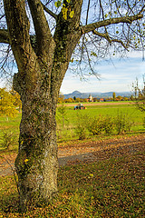 Image showing country idyll with view to German highlands