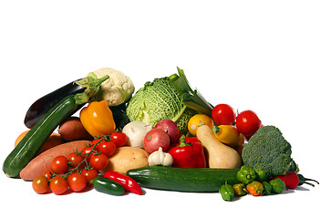 Image showing Vegetable harvest isolated