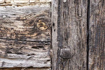 Image showing plank of an old frame house