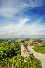 Image showing panoramic view of the castle of Waldenburg, Germany