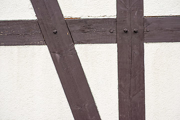 Image showing Planks of a frame house