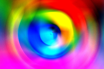 Image showing spinning, colorful circle