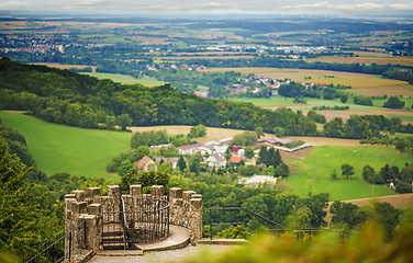 Image showing Panoramic view of the city Waldenburg to the North of 