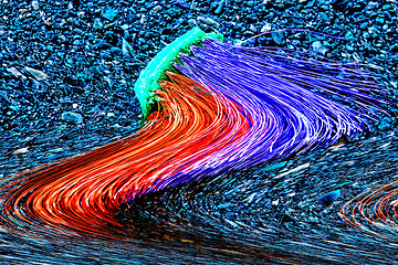 Image showing besom in motion