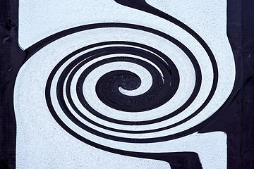 Image showing black spiral in a frame