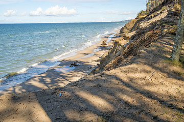 Image showing Baltic Sea in Poland, beach of Orzechowo, Poland