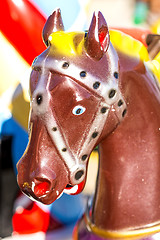 Image showing horse of a carousel