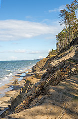 Image showing Baltic Sea in Poland, beach of Orzechowo, Poland