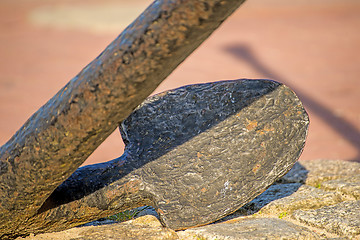 Image showing Anchor, old and rusty