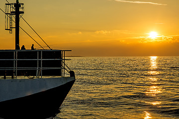 Image showing Sunset over the Baltic Sea