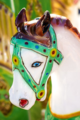 Image showing horse of a carousel