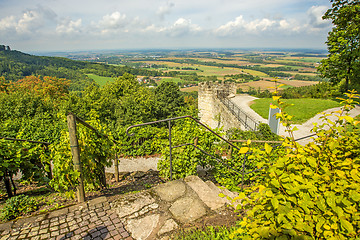 Image showing panoramic view of the castle of Waldenburg, Germany