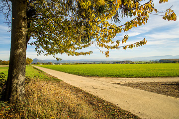 Image showing country idyll with view to German highlands