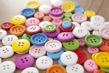 Image showing many colorful buttons