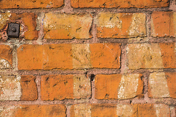 Image showing  old brick wall