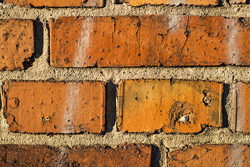 Image showing old brick wall of an house