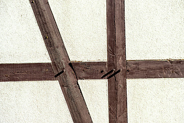 Image showing Planks of a frame house