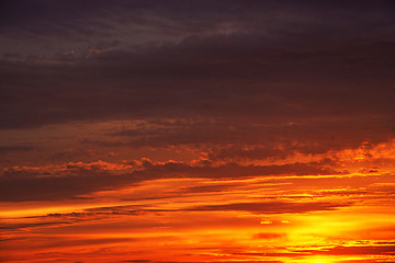 Image showing Sky during sunrise