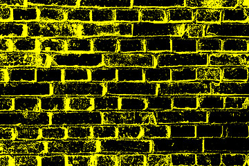 Image showing  old brick wall