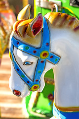 Image showing horse of a carousel