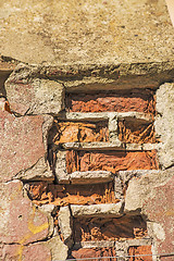 Image showing  old brick wall