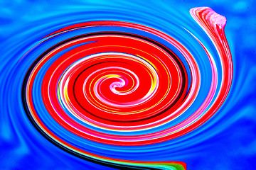 Image showing colorful spiral