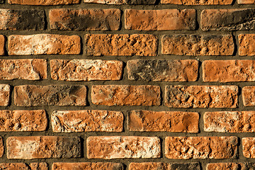 Image showing old brick wall of an house