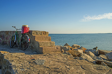 Image showing Bicycle at the Baltic Sea