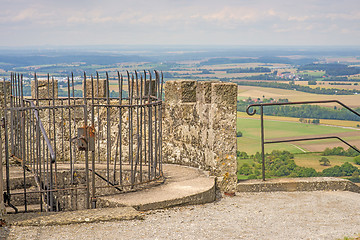 Image showing panoramic view of the castle of Waldenburg, Germany
