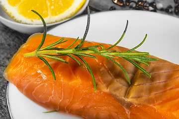 Image showing Raw salmon fillet